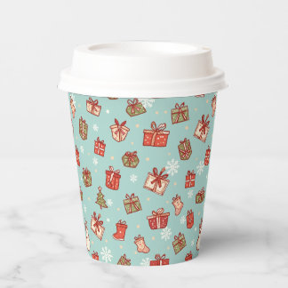 Vasos De Papel Navidades Regalos Cuadros De Papel Patrón