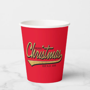 Vasos De Papel Navidades retro