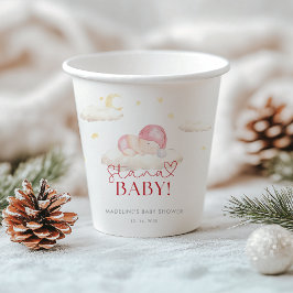 Vasos De Papel Navidades Santa Baby Girl Shower