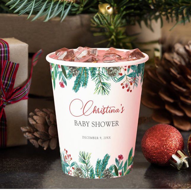 Vasos De Papel Navidades Santa Bebé Sexo Neutral (Subido por el creador)