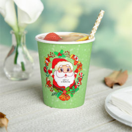 Vasos De Papel Navidades Santa Stocking Cane Present Holly