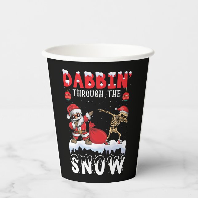 Vasos De Papel Navidades Skeleton Dab (Anverso)