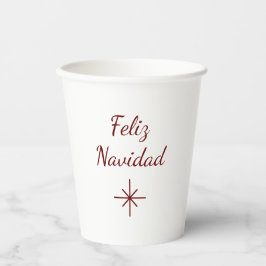 Vasos De Papel Navidades Snowflake Feliz Navidad Simple fiesta