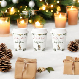 Vasos De Papel Navidades Snowman Santa Baby Winter Baby Shower