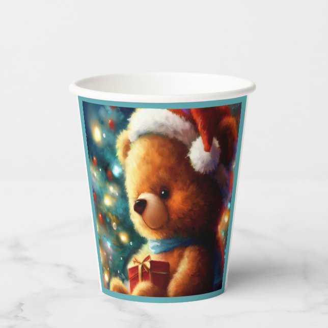 Vasos De Papel Navidades Teddy Bear 3 (Anverso)