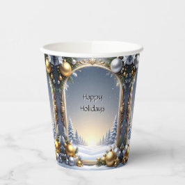 Vasos De Papel Navidades traman copas de papel de vacaciones