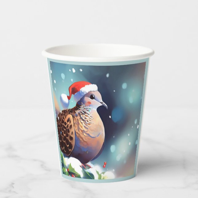 Vasos De Papel Navidades Turtle Dove 2 (Anverso)