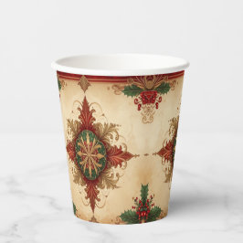 Vasos de Papel Navideños Decorativos Rojos