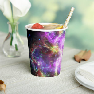 Vasos De Papel Nebulosa de cangrejo Supernova Compuesto de hubble