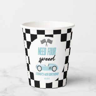 Vasos De Papel Necesita un Fiesta de cuatro velocidades de carrer