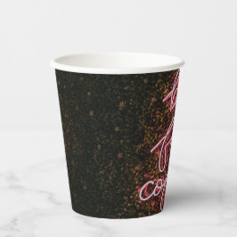 Vasos De Papel Neon but First, Coffee paper cup