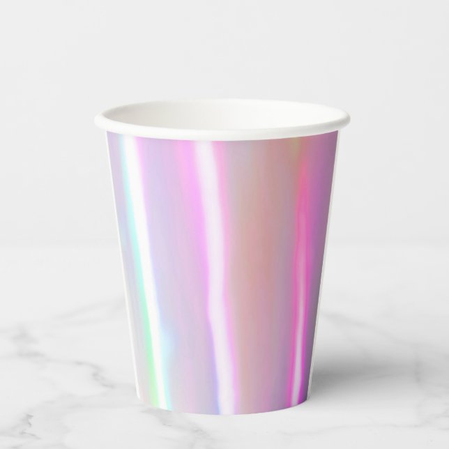 Vasos De Papel Neon Cotton Candy Paper Cup (Anverso)