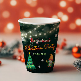 Vasos De Papel Neon Holiday Navidades Fiesta