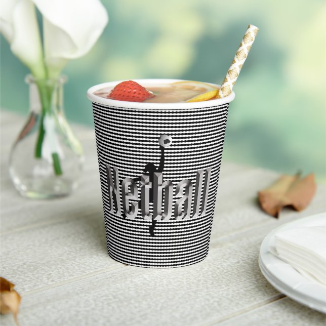 Vasos De Papel Netball El Juego, Cuadros De Papel (in situ)