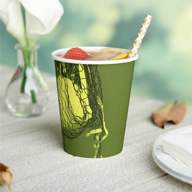 Vasos De Papel Neto de fiesta de cumpleaños y deportes de voleibo (in situ)