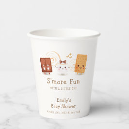 Vasos De Papel Neutral Whimsical S'more Fun Baby Shower