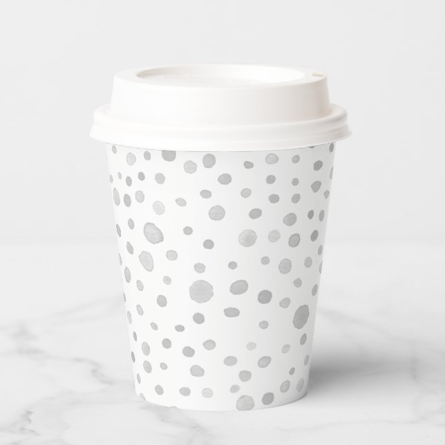 Vasos De Papel Niebla Confetti Watercolour Dots Paper Cup (Anverso)