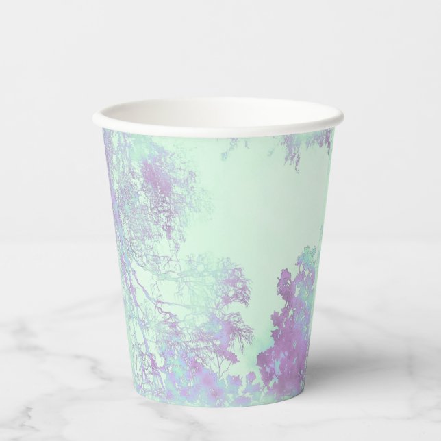 Vasos De Papel Niebla de hoja ancha de lavanda (Anverso)