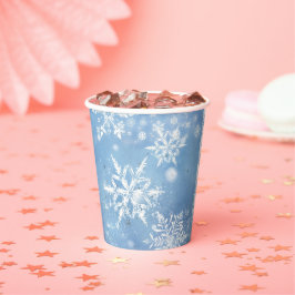 Vasos De Papel Nieve de Navidad Maravillosa