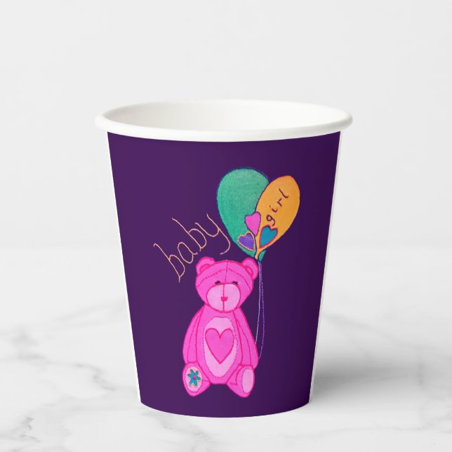 Vasos De Papel Niña (Anverso)