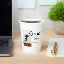 Vasos De Papel niño añadir nombre fecha año texto felicitaciones 