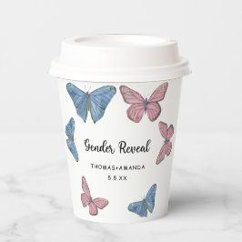 Vasos De Papel ¿Niño o niña. Revelación de género