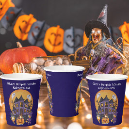 Vasos De Papel Niños Calabaza Testigos de Papel de la fiesta de H