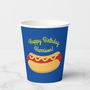 Vasos De Papel Niños caninos calientes Fiesta de cumpleaños Coc