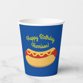 Vasos De Papel Niños caninos calientes Fiesta de cumpleaños Cocin