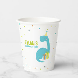 Vasos De Papel Niños con temas de dinosaurio Fiesta de cumpleaños