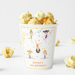 Vasos De Papel Niños de cumpleaños divertidos de acrobacia