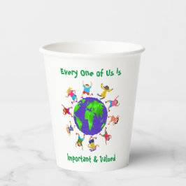 Vasos De Papel Niños importantes y valiosos