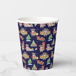 Vasos De Papel Niños Navidades adoran a los animales festivos