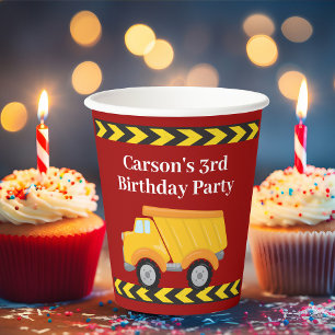 Vasos De Papel Niños Personalizado del partido de cumpleaños cami