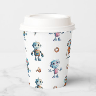 Vasos De Papel Niños robóticos