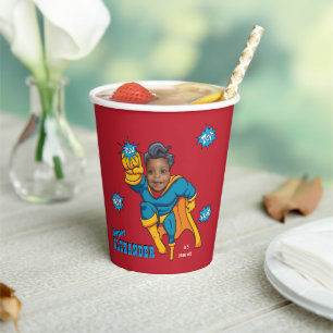 Vasos De Papel Niños súper especiales 🌟 gran superhéroe