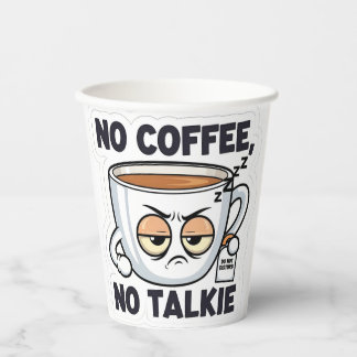 Vasos De Papel No Coffee, No Talkie