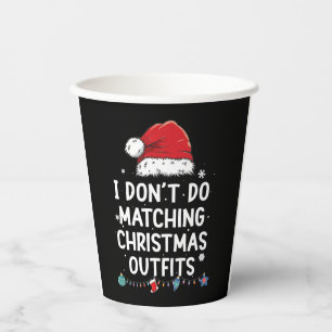 Vasos De Papel No comparo Navidades con ropa, pero sí