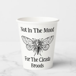 Vasos De Papel No En El Ánimo De La Cicada