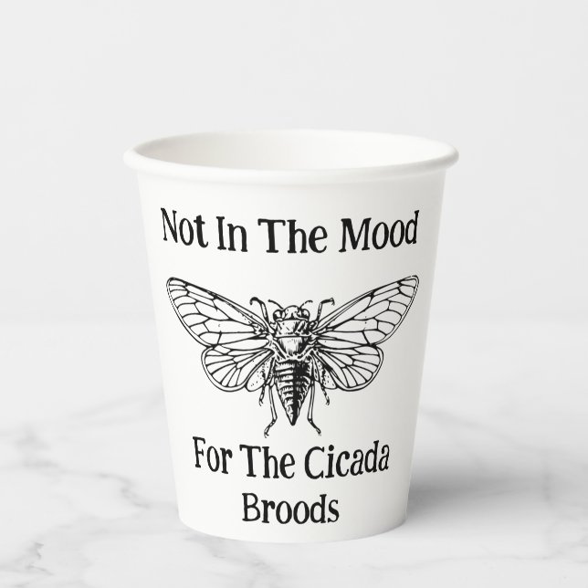 Vasos De Papel No En El Ánimo De La Cicada (Anverso)