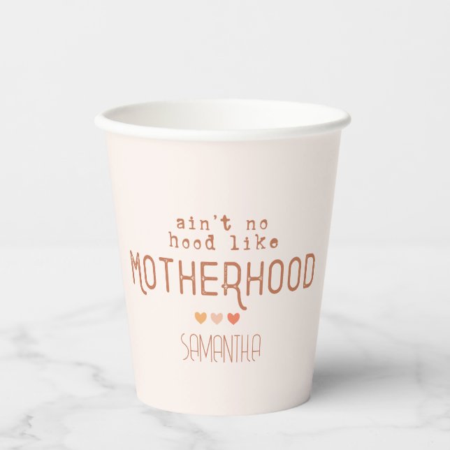 Vasos De Papel No es como la maternidad (Anverso)