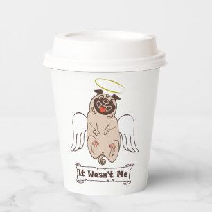 Vasos De Papel No fue una cita graciosa de ángel pug de mí