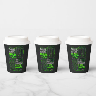 Vasos De Papel No Hay Nube Tazas De Papel Divertidas Para Program
