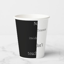 Vasos De Papel No Hay Tesoro Dentro - No Tocar 