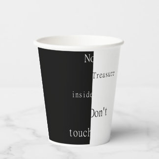 Vasos De Papel No Hay Tesoro Dentro - No Tocar
