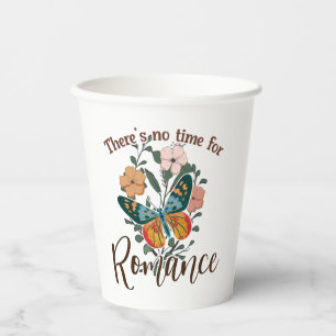 VASOS DE PAPEL NO HAY TIEMPO PARA ROMANCE