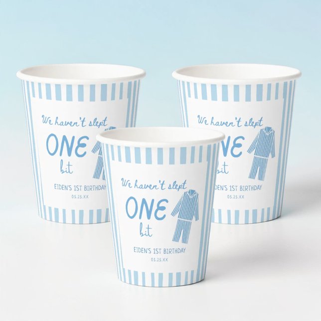 Vasos De Papel No Hemos Dormido Nada Pijama 1er Cumpleaños (Subido por el creador)
