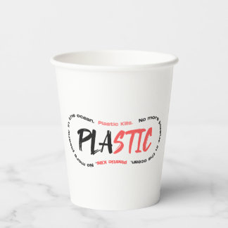Vasos De Papel No más plástico en el océano | Contaminación oceán
