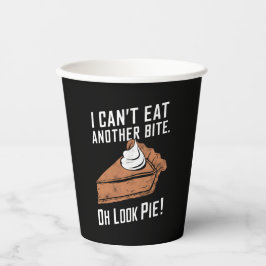 Vasos De Papel No Puedo Comer Otro Bocado Oh Mira Tarta De Acción