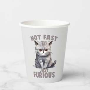 Vasos De Papel No rápido, sólo curioso - Humor grisáceo